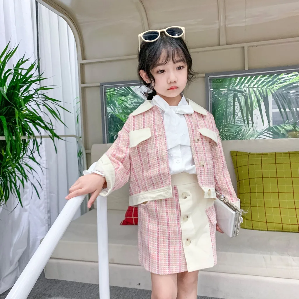 2019 autumn and winter Korean version Girls baby high quality small fragrance long sleeve jacket with skirt temperament suit
2019 autumn and winter Korean version Girls baby high quality small fragrance long sleeve jacket with skirt temperament suit