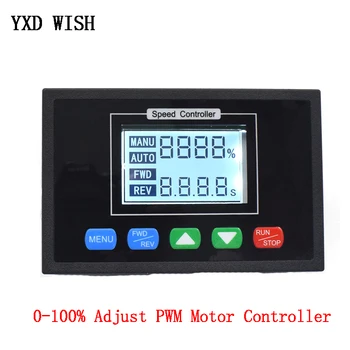Digital Display 0~100% adjustable DC 12V 24V 36V 48V 40A PWM DC Motor Speed Controller Timing Controller Regulator Reversible
Digital Display 0~100% adjustable DC 12V 24V 36V 48V 40A PWM DC Motor Speed Controller Timing Controller Regulator Reversible