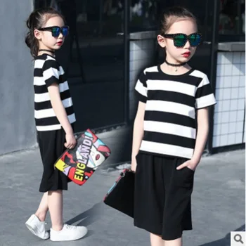 Girls Summer Clothing Set 2019 New Spring and Summer 2 Piece Kids Clothes Sets Children's Cool Sets Striped Color Size4-14 ly376
Girls Summer Clothing Set 2019 New Spring and Summer 2 Piece Kids Clothes Sets Children's Cool Sets Striped Color Size4-14 ly376