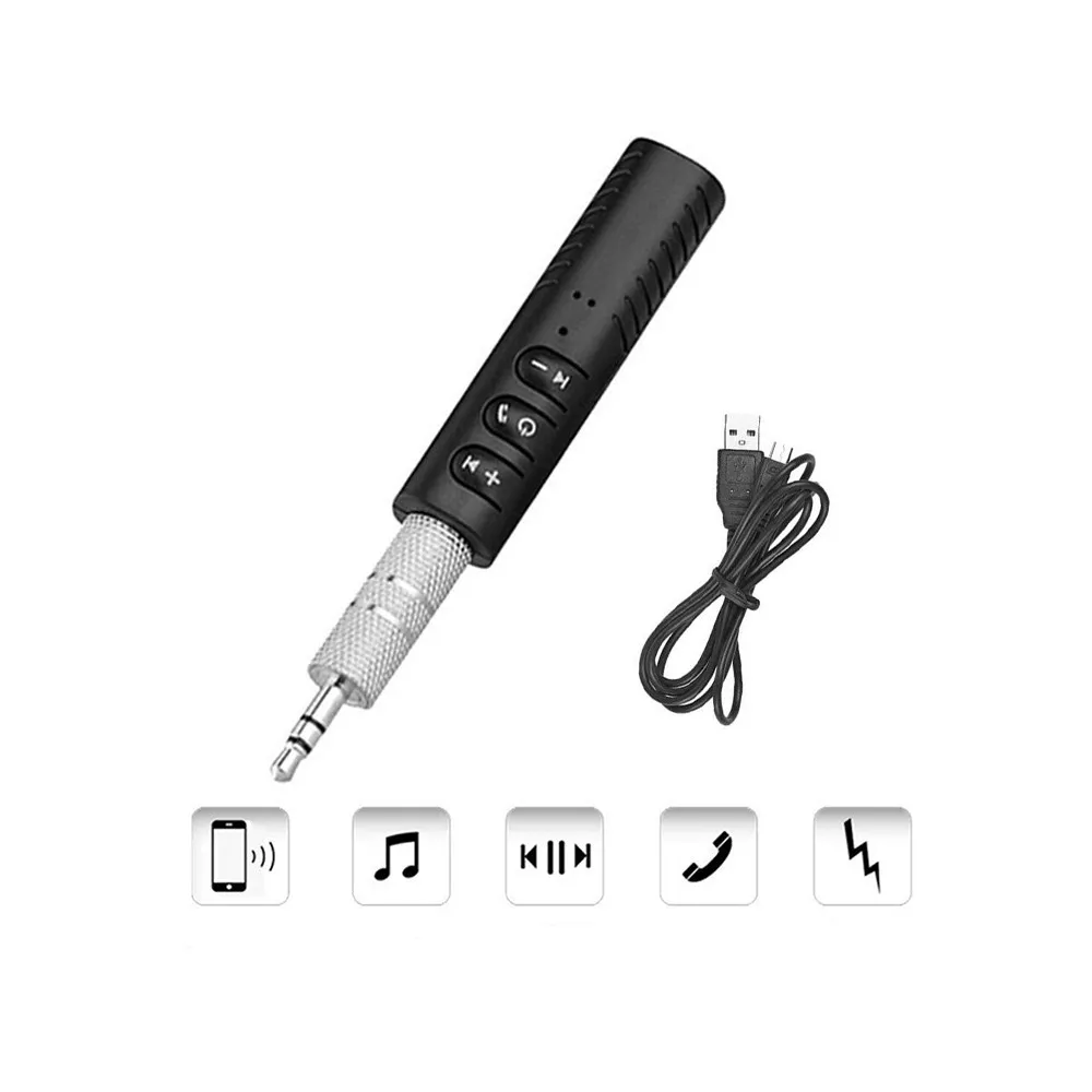 Wireless Receiver Car Kit Adapter 3.5mm Hands free Music Audio Auto AUX for Speaker Headphone | Электроника