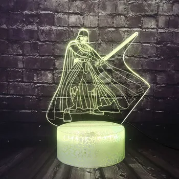 3D Visual Star Wars Cartoon The black knight sword LED Crack 7 Color Smart Sensor Touch Change Night Light Thanksgiving Day lamp
3D Visual Star Wars Cartoon The black knight sword LED Crack 7 Color Smart Sensor Touch Change Night Light Thanksgiving Day lamp
