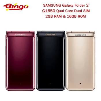 Original Samsung Galaxy Folder2 Folder 2 G1650 Quad Core Dual SIM 2GB RAM 16GB ROM 8.0MP 3.8" Flip 4G LTE Smart Mobile Phone
Original Samsung Galaxy Folder2 Folder 2 G1650 Quad Core Dual SIM 2GB RAM 16GB ROM 8.0MP 3.8" Flip 4G LTE Smart Mobile Phone