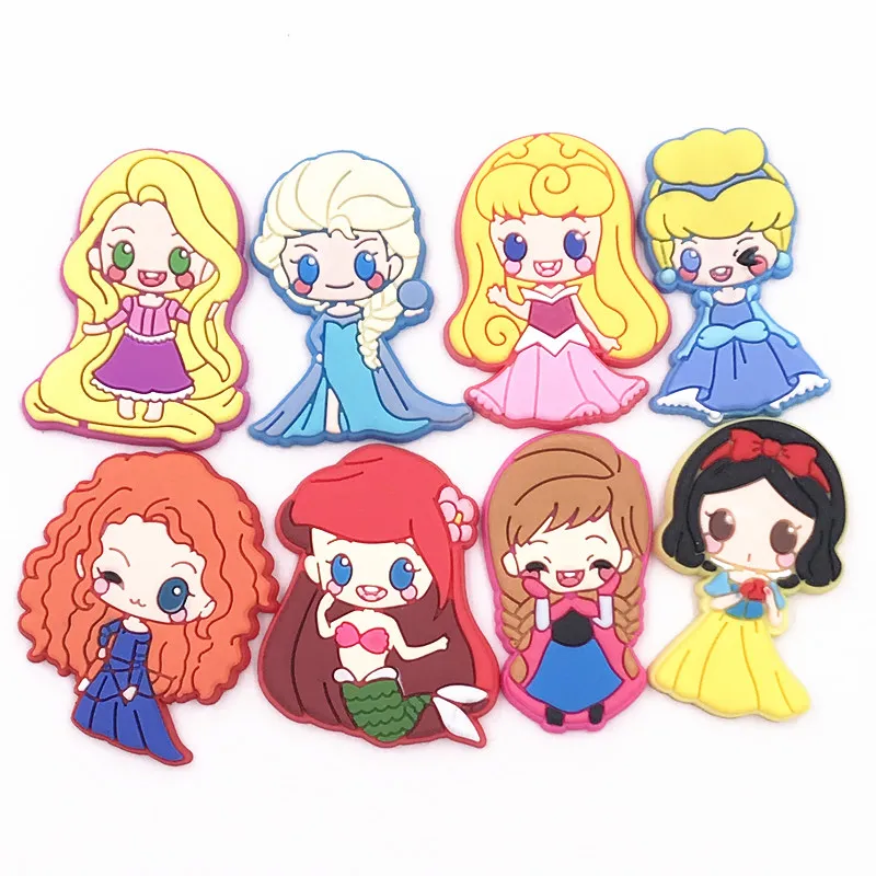 8PCS /Set Cartoon Princess Series Brooches PVC Soft Flat Back For PVC Flat Back DIY Accessories Shoes Charm Phone Case Pendant
8PCS /Set Cartoon Princess Series Brooches PVC Soft Flat Back For PVC Flat Back DIY Accessories Shoes Charm Phone Case Pendant