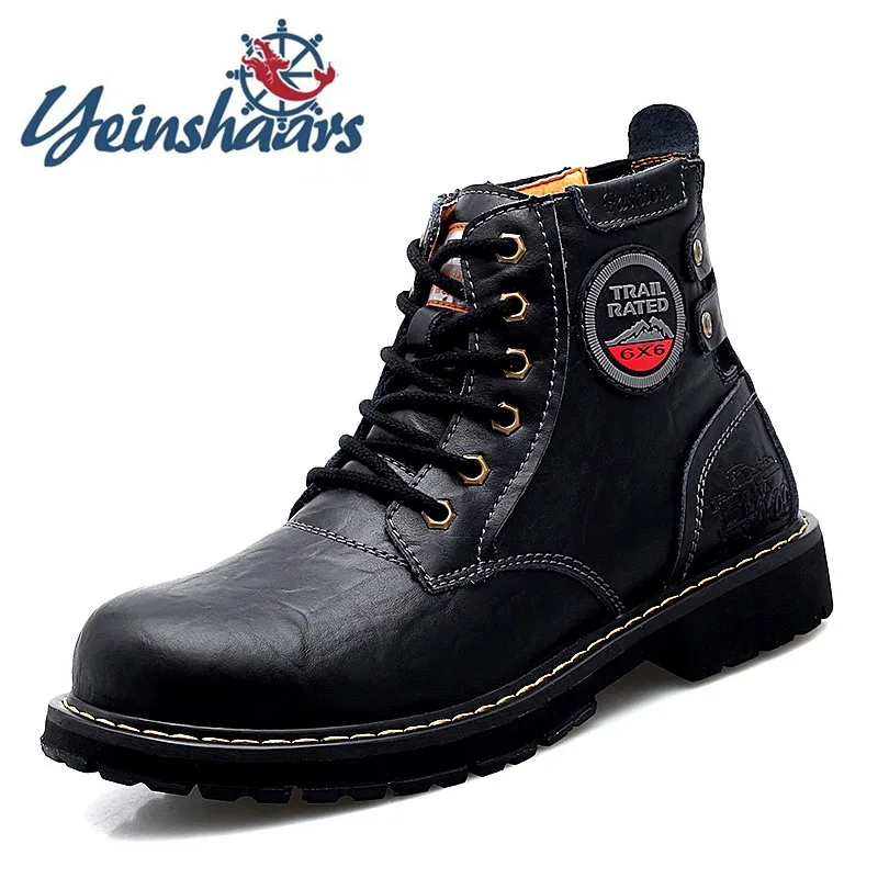 Top Quality Genuine Leather Mens Boots Brand Snow Boots Winter Boot Outdoor Comfortable Martin boots Lace-up Solid Botas Brahma
Top Quality Genuine Leather Mens Boots Brand Snow Boots Winter Boot Outdoor Comfortable Martin boots Lace-up Solid Botas Brahma