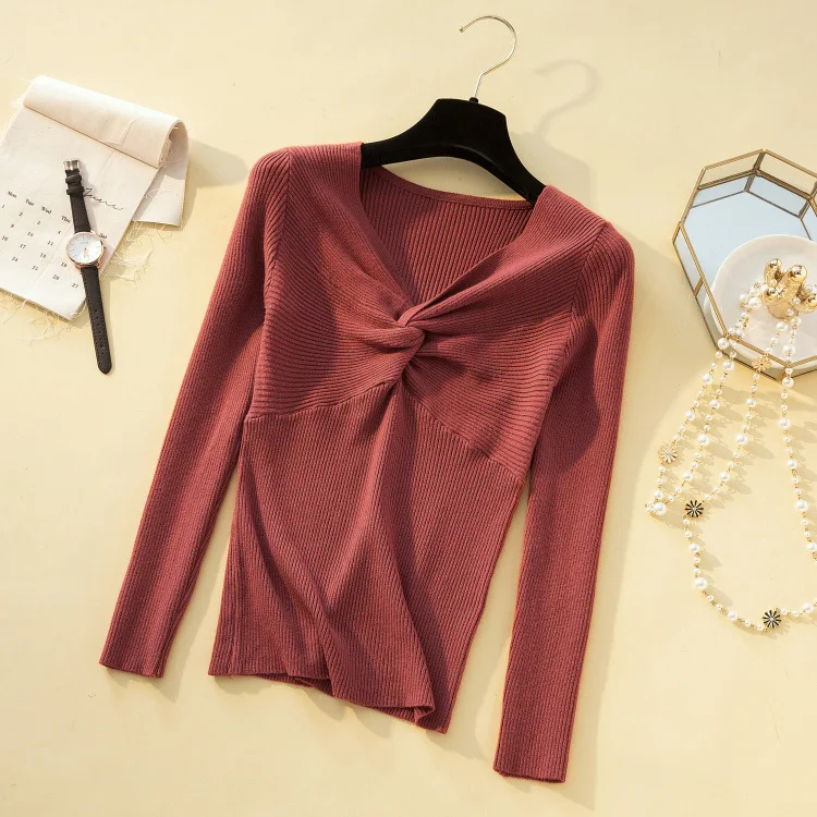 Women Chest Cross V-neck Sweaters and Pullovers 2020 Autumn Winter Slim Basic Top Shirt Korean Slim Knitted Harajuku Sweater
Women Chest Cross V-neck Sweaters and Pullovers 2020 Autumn Winter Slim Basic Top Shirt Korean Slim Knitted Harajuku Sweater