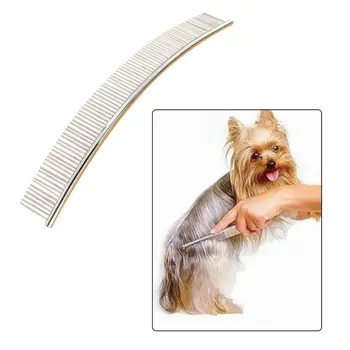 25cm Dog Cat Curved Comb Hair Removal Professional Stainless Steel Pet Grooming Comb Dense Teeth Cleaning Brush 
25cm Dog Cat Curved Comb Hair Removal Professional Stainless Steel Pet Grooming Comb Dense Teeth Cleaning Brush