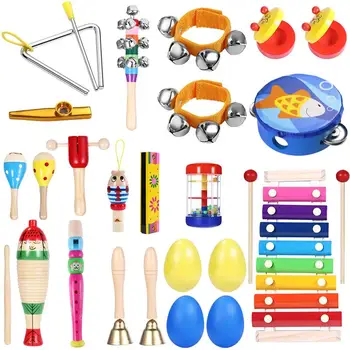 iBaseToy Percussion Set Kids Children Toddlers Musical Toys Band Rhythm Kit Instruments for Preschool Educational Tools (23pcs)
iBaseToy Percussion Set Kids Children Toddlers Musical Toys Band Rhythm Kit Instruments for Preschool Educational Tools (23pcs)