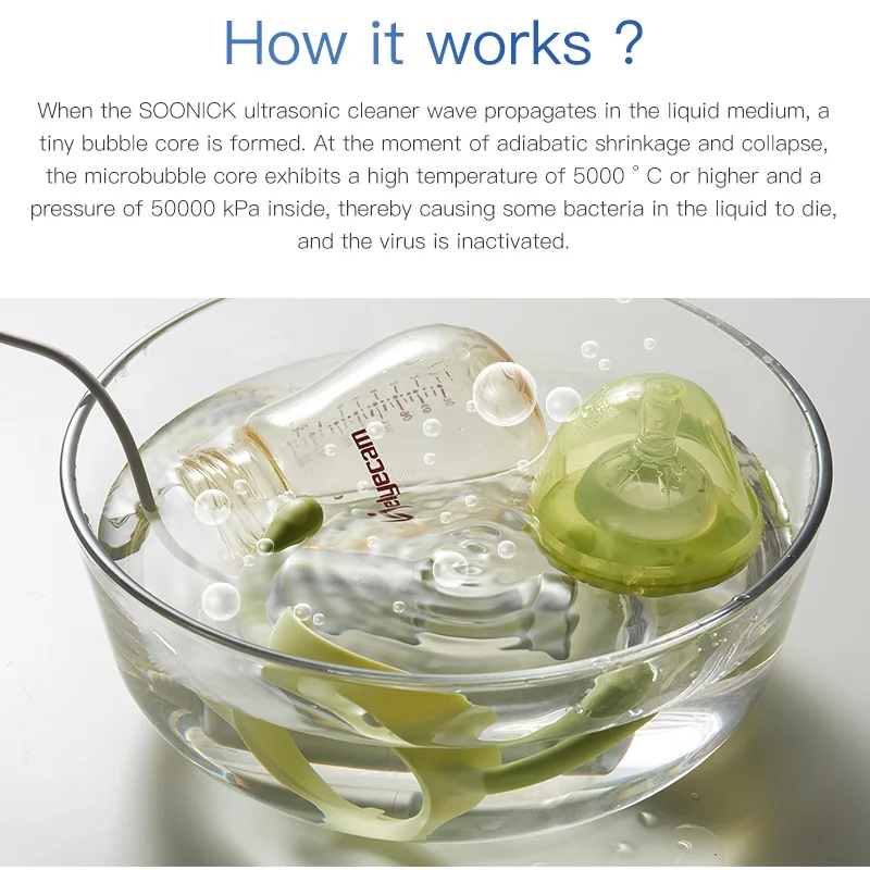 Soonick S4 Portable Ultrasonic Cleaner for Fruit Underwear Jewelry Sonic Washer 3 Soonick S4 Portable Ultrasonic Cleaner for Fruit Underwear Jewelry Sonic Washer 8