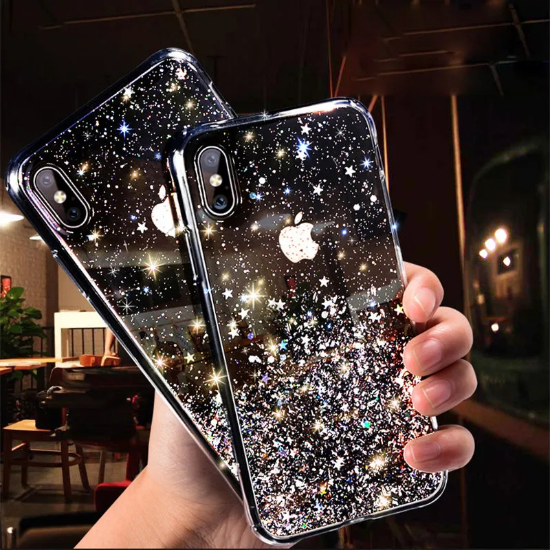 YISHANGOU Glitter Bling Sequins Case For iPhone 11 8 7 Plus 6s Epoxy Star Transparent Case For iPhone X XR XS MAX Soft TPU Cover
YISHANGOU Glitter Bling Sequins Case For iPhone 11 8 7 Plus 6s Epoxy Star Transparent Case For iPhone X XR XS MAX Soft TPU Cover
