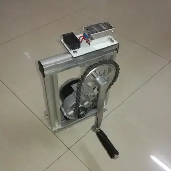 100W cranked generator 12V24V aluminum structure (bridge rectifier feeding voltmeter) teaching device
100W cranked generator 12V24V aluminum structure (bridge rectifier feeding voltmeter) teaching device