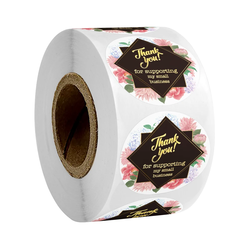 1.5 inch Decoration Stickers Label Paper Thank you for Supporting My Small Business Seal Labels Roll for Package Cards 500pcs 
1.5 inch Decoration Stickers Label Paper Thank you for Supporting My Small Business Seal Labels Roll for Package Cards 500pcs