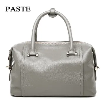 P1008 Genuine leather Women's bag 2020 New Handbags Top layer cowhide soft leather temperament bag for women Shoulder bag Boston
P1008 Genuine leather Women's bag 2020 New Handbags Top layer cowhide soft leather temperament bag for women Shoulder bag Boston