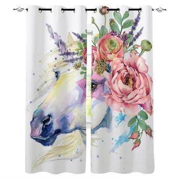 Unicorn Bright White Watercolor Window Curtains Living Room Kitchen Curtains for Bedroom Left and Right Biparting Open Curtains
Unicorn Bright White Watercolor Window Curtains Living Room Kitchen Curtains for Bedroom Left and Right Biparting Open Curtains