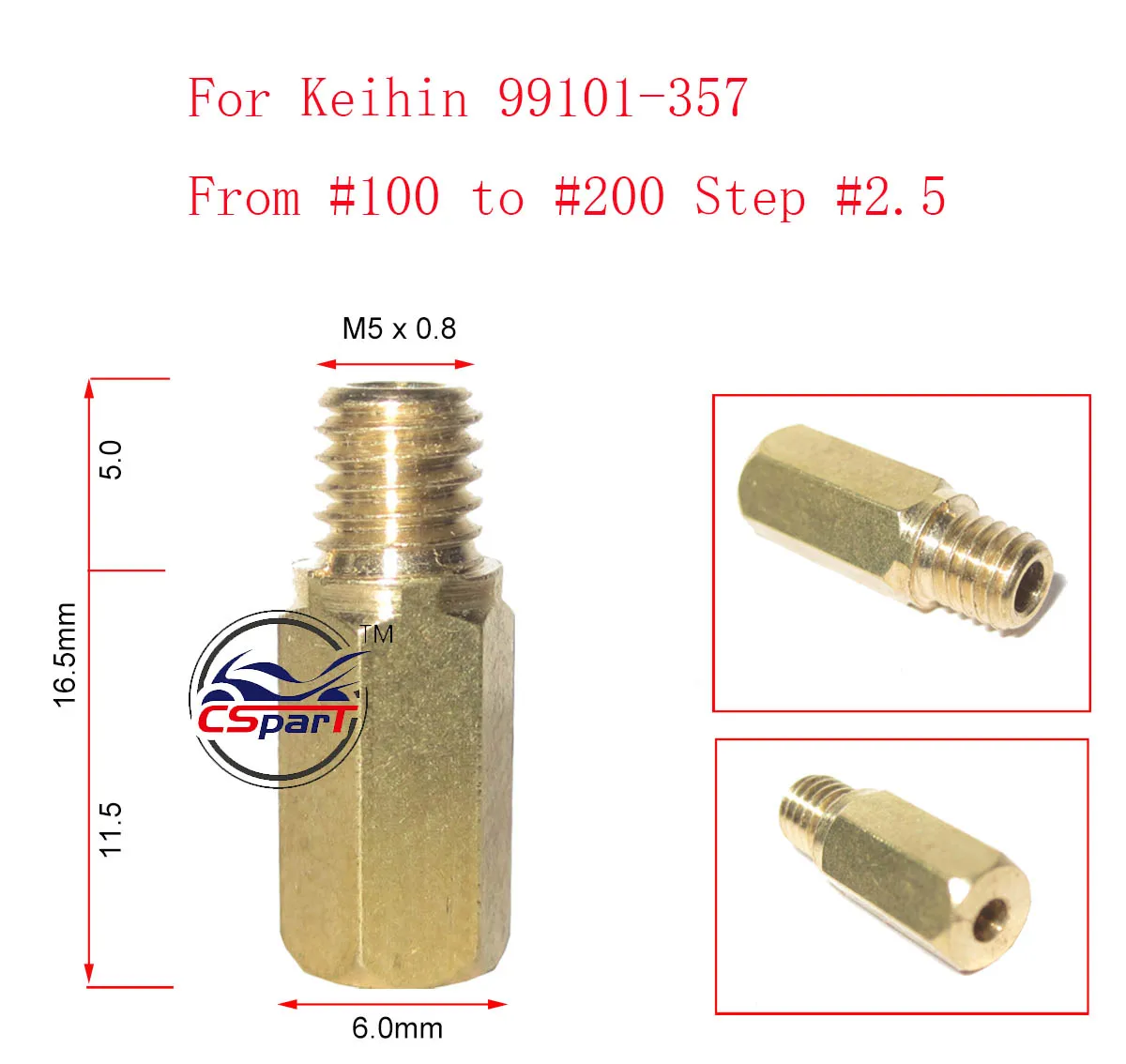 12PCS M5 Main Jet for Keihin Hex 99101-357 Motorcycle carburetor Hexagon main injectors Nozzle Keihin PWK FCR OKO KOSO etc
12PCS M5 Main Jet for Keihin Hex 99101-357 Motorcycle carburetor Hexagon main injectors Nozzle Keihin PWK FCR OKO KOSO etc