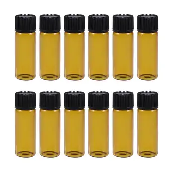 12Pcs 5ml Transparent Clear Small Glass Bottles Screw Cap Vials Brown Sample Bottle Containers
12Pcs 5ml Transparent Clear Small Glass Bottles Screw Cap Vials Brown Sample Bottle Containers