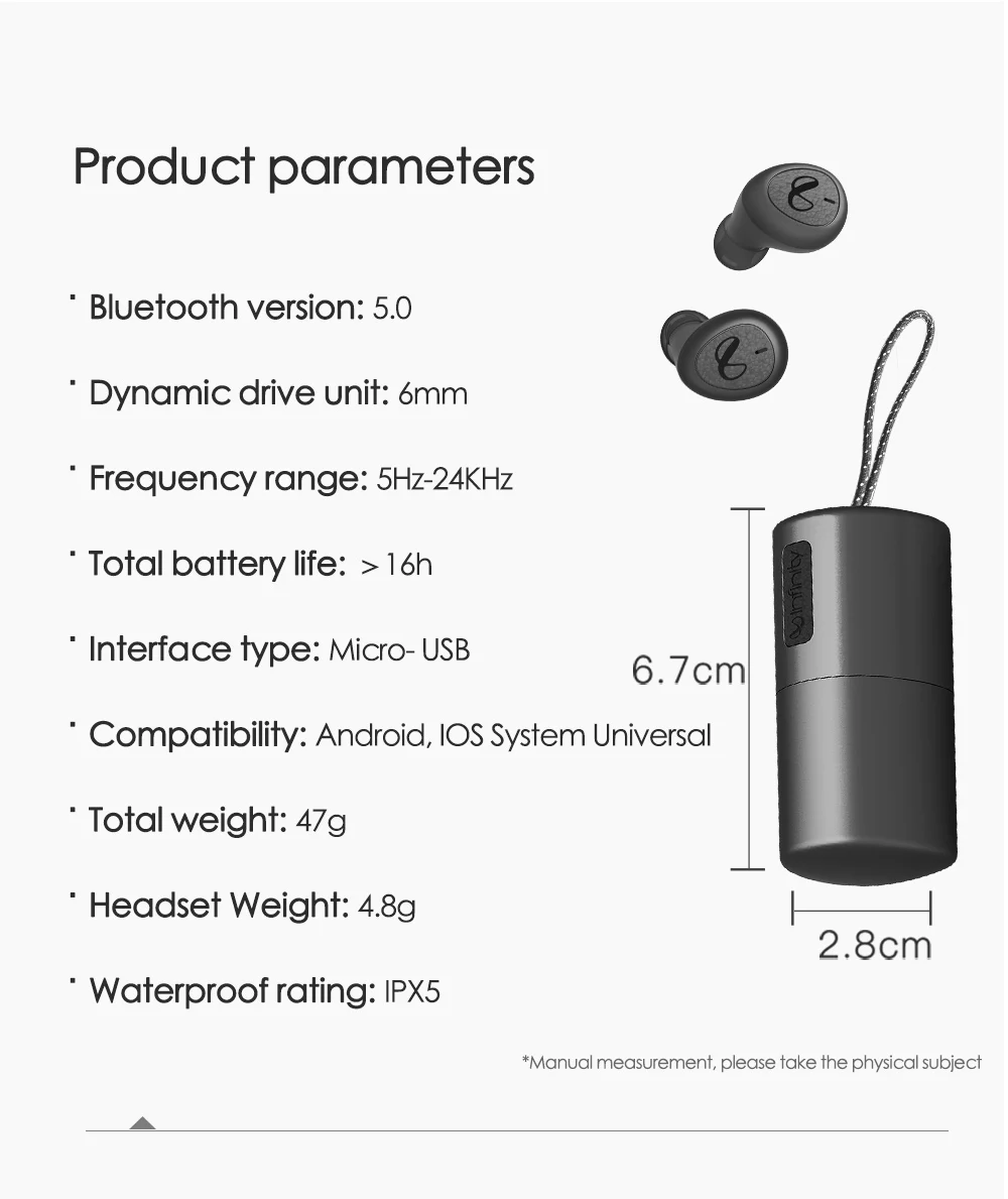 Audífonos Infinity I300 TWS Harman características