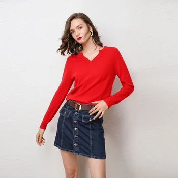 Real cashmere sweater women sweaters and pullovers long sleeve V-neck soft female pullover women knitted sweater pull femme tops
Real cashmere sweater women sweaters and pullovers long sleeve V-neck soft female pullover women knitted sweater pull femme tops