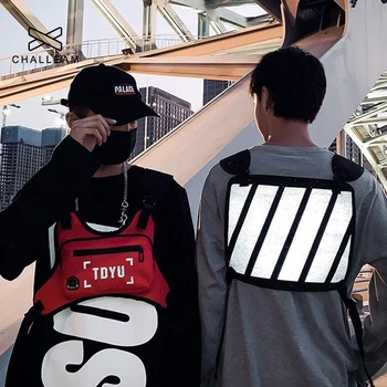 Man Hip-Hop Streetwear Vest Chest Bags Reflective Strip Disco Strap Chest Pack Small Phone Pouch Chest Rig Bag For Men G161
Man Hip-Hop Streetwear Vest Chest Bags Reflective Strip Disco Strap Chest Pack Small Phone Pouch Chest Rig Bag For Men G161