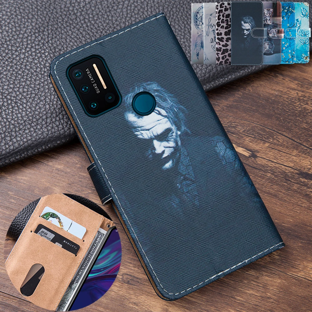 Чехол-книжка для UMIDIGI A7 Pro кожаный с 3d-рисунком | Мобильные телефоны и аксессуары