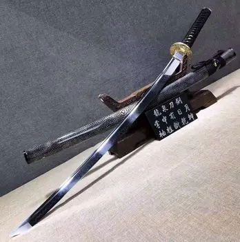 Handmade Japanese Samurai Sword Katana Razor Sharp T10 Clay Tempered Steel Ray Skin Saya Full Tang
Handmade Japanese Samurai Sword Katana Razor Sharp T10 Clay Tempered Steel Ray Skin Saya Full Tang