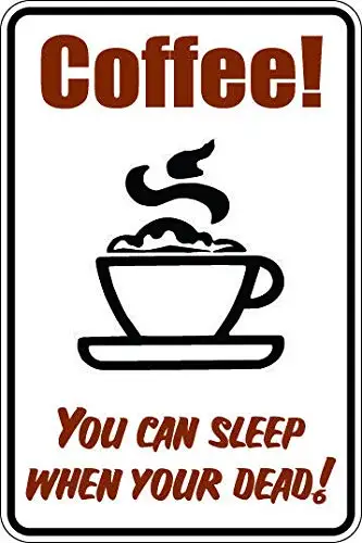Coffee Lover 8 by 12 Metal Sign Man Cave Gift Retro Wall Home Bar Pub Vintage Cafe Decor, 8x12 Inch
Coffee Lover 8 by 12 Metal Sign Man Cave Gift Retro Wall Home Bar Pub Vintage Cafe Decor, 8x12 Inch