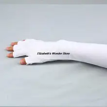 1 par Nail Art Gel UV Anti-ultravioleta-Luvas de Protecção de bico Aberto Polonês Dicas Lâmpada(China)