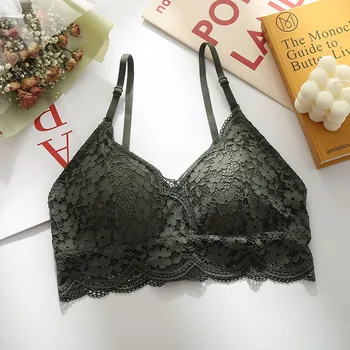 Women‘s Crop Top Underwear Floral Lace 3/4 Cup Sexy Beauty Back Without Steel Ring Wrapped Chest Upper Bralette Biustonosz
Women‘s Crop Top Underwear Floral Lace 3/4 Cup Sexy Beauty Back Without Steel Ring Wrapped Chest Upper Bralette Biustonosz