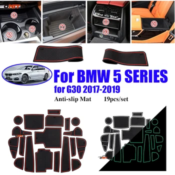Car Decoration 19pcs/set For B-MW 5 series G30 2017-2019 Anti-slip Slot Gate Mat Covers Cup Coaster Cushion Door Groove Mat
Car Decoration 19pcs/set For B-MW 5 series G30 2017-2019 Anti-slip Slot Gate Mat Covers Cup Coaster Cushion Door Groove Mat