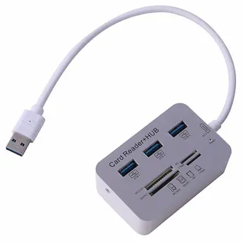 High Speed Multi 3 Port USB 3.0 Hub Multiport SD TF Card Reader Usb Splitter for Macbook Pro Air Computer Pc Laptop Accessories 
High Speed Multi 3 Port USB 3.0 Hub Multiport SD TF Card Reader Usb Splitter for Macbook Pro Air Computer Pc Laptop Accessories
