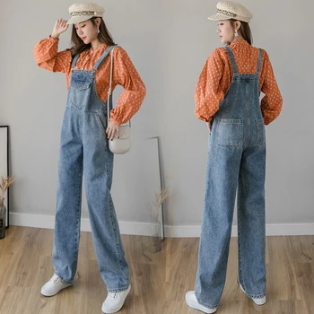 Blue Denim Overalls Spring Autumn Women Loose Wide Leg Denim Jumpsuit Pockets
Blue Denim Overalls Spring Autumn Women Loose Wide Leg Denim Jumpsuit Pockets