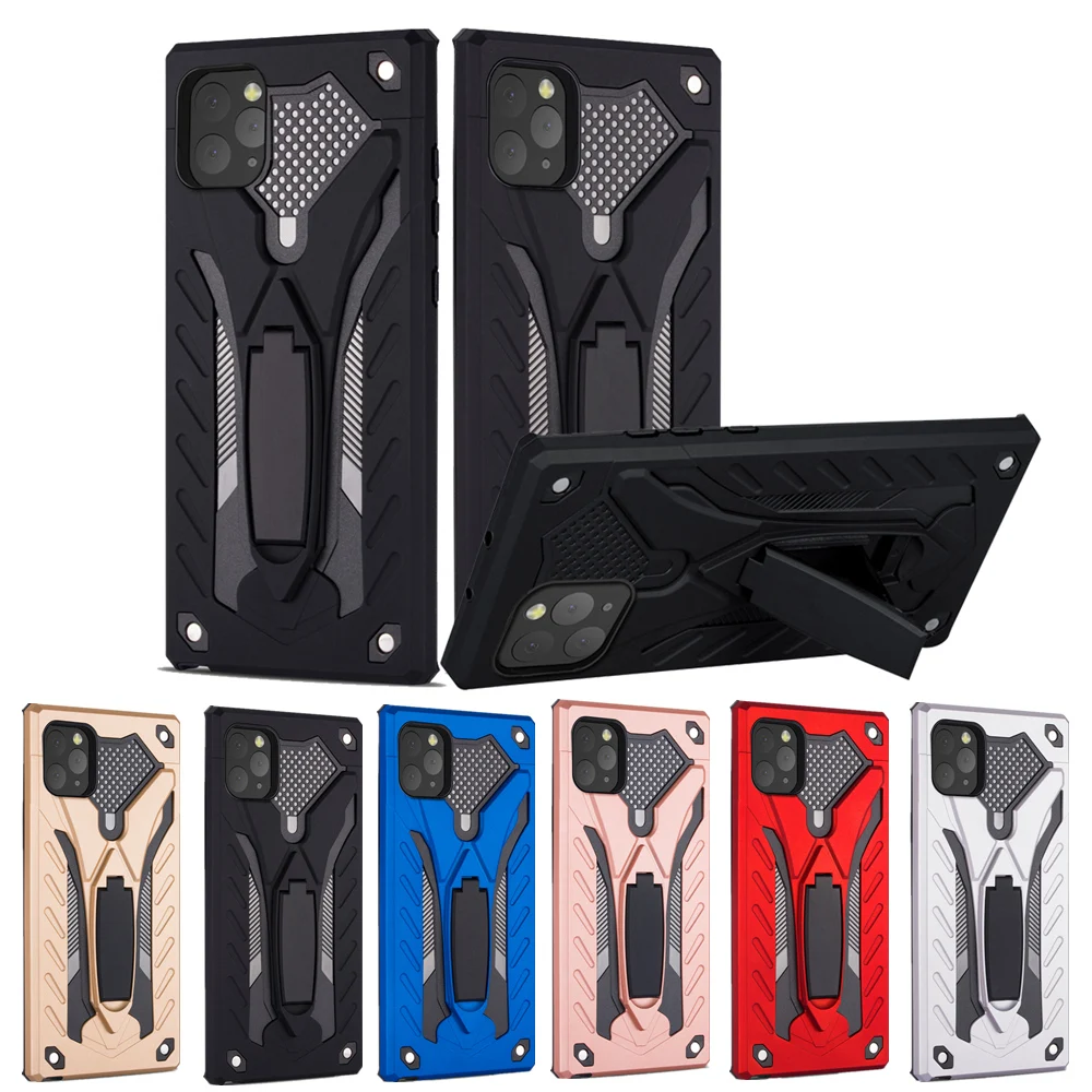 For iPhone 11/11 Pro/11 Pro Max Case with Kickstand 2 in 1 TPU+PC Hybrid Cover Shockproof Anti-scratch Protective Phone Coque
For iPhone 11/11 Pro/11 Pro Max Case with Kickstand 2 in 1 TPU+PC Hybrid Cover Shockproof Anti-scratch Protective Phone Coque