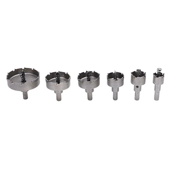 GYTB 6Pcs 22-65Mm Hss Hole Saw Set Carbide Tip Tct Core Drill Bit Hole Saw For Alloy Stainless Steel Cutter Power Tool Accesso 
GYTB 6Pcs 22-65Mm Hss Hole Saw Set Carbide Tip Tct Core Drill Bit Hole Saw For Alloy Stainless Steel Cutter Power Tool Accesso