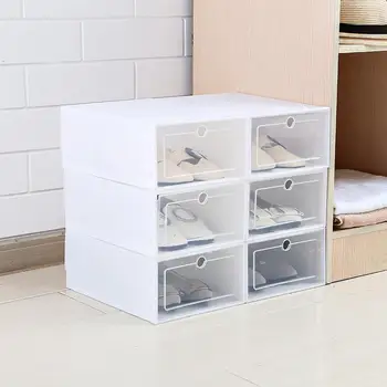 6PCS/Set Thickened Flip Shoes Transparent Drawer Case Plastic Shoe Boxes Stackable Box Storage Box Shoe Storage Organizer
6PCS/Set Thickened Flip Shoes Transparent Drawer Case Plastic Shoe Boxes Stackable Box Storage Box Shoe Storage Organizer