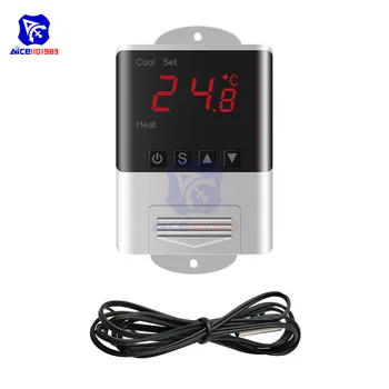 diymore Thermometer Hygrometer AC 110 -220V LED Digital Temperature Humidity Controller with Sensor Probe for Aquarium Incubator
diymore Thermometer Hygrometer AC 110 -220V LED Digital Temperature Humidity Controller with Sensor Probe for Aquarium Incubator