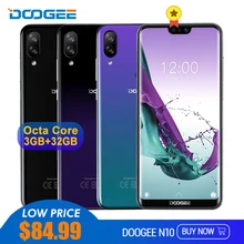 DOOGEE N10 נייד טלפון אוקטה Core 3GB זיכרון RAM 32GB ROM 5.84 אינץ FHD + 19:9 תצוגת 16MP מול מצלמה 3360mAh אנדרואיד 8.1 4G LTE 2019(China)
