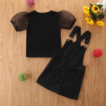 SZYADEOU Summer Toddler Kids Baby Girls Puff Sleeve Polka Tops+Denim Suspender Skirt Outfits ropa niña одежда для новорожденных
SZYADEOU Summer Toddler Kids Baby Girls Puff Sleeve Polka Tops+Denim Suspender Skirt Outfits ropa niña одежда для новорожденных