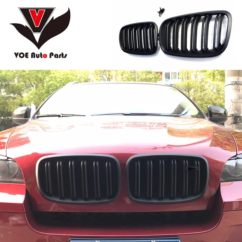 2007 2008 2009 2010 2012 2013 Kidney Shape E70 E71 ABS Matte Black 2-Line Front Racing Grill Grille for BMW E70 X5 and E71 X6
2007 2008 2009 2010 2012 2013 Kidney Shape E70 E71 ABS Matte Black 2-Line Front Racing Grill Grille for BMW E70 X5 and E71 X6