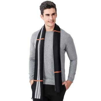 2018 Autumn And Winter New Style Vertical Striped Business Casual Men's Scarf Middle-aged Warm Scarf
2018 Autumn And Winter New Style Vertical Striped Business Casual Men's Scarf Middle-aged Warm Scarf