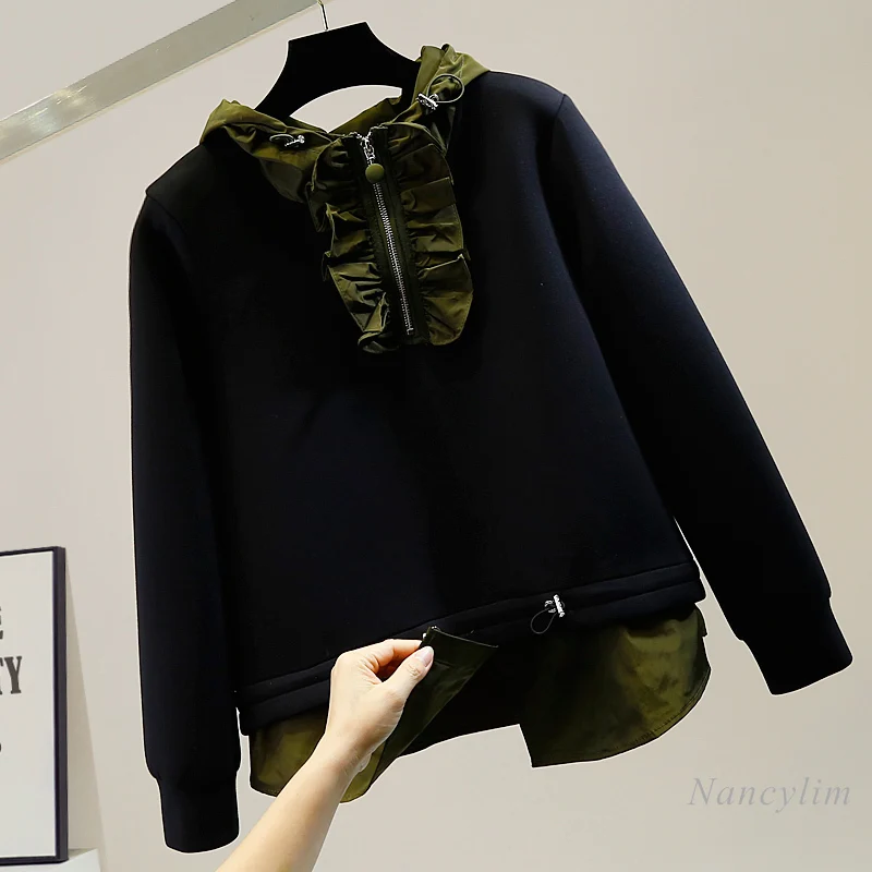 Fashion Hoody Drawstring Pleated Fungus Hooded Loose Pullover Sweatershirt 2020 Autumn New Female Students Casual Hoodies
Fashion Hoody Drawstring Pleated Fungus Hooded Loose Pullover Sweatershirt 2020 Autumn New Female Students Casual Hoodies