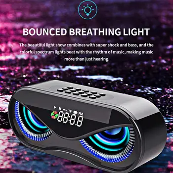 M6 Cool Owl Design Bluetooth Speaker LED Flash Wireless Loudspeaker FM Radio Alarm Clock TF Card Support Select Songs By Number
M6 Cool Owl Design Bluetooth Speaker LED Flash Wireless Loudspeaker FM Radio Alarm Clock TF Card Support Select Songs By Number