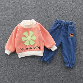 Baby Girls Clothing Sets Autumn Winter Kids Clothes Suits Casual Flower Coats Pants 2Pcs Baby Girl Outfits Children Tracksuits
Baby Girls Clothing Sets Autumn Winter Kids Clothes Suits Casual Flower Coats Pants 2Pcs Baby Girl Outfits Children Tracksuits