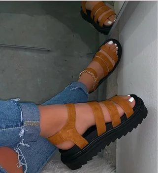 Spring/summer new women 2020 three-layer leather thick bottom non-slip sandals outdoor beach slippers metal buckle ladies travel
Spring/summer new women 2020 three-layer leather thick bottom non-slip sandals outdoor beach slippers metal buckle ladies travel