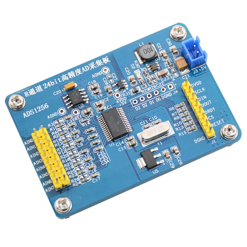 ADS1256 Module 24 Bit ADC AD Module High-Precision ADC Data Acquisition Card Input Resistance And Attenuation Resistance
ADS1256 Module 24 Bit ADC AD Module High-Precision ADC Data Acquisition Card Input Resistance And Attenuation Resistance