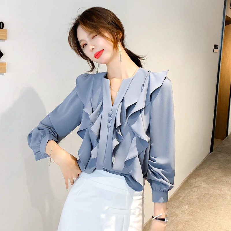 Will spring with a large number of spot ~ falbala web celebrity snow spins unlined upper garment temperament long-sleeved shirt
Will spring with a large number of spot ~ falbala web celebrity snow spins unlined upper garment temperament long-sleeved shirt