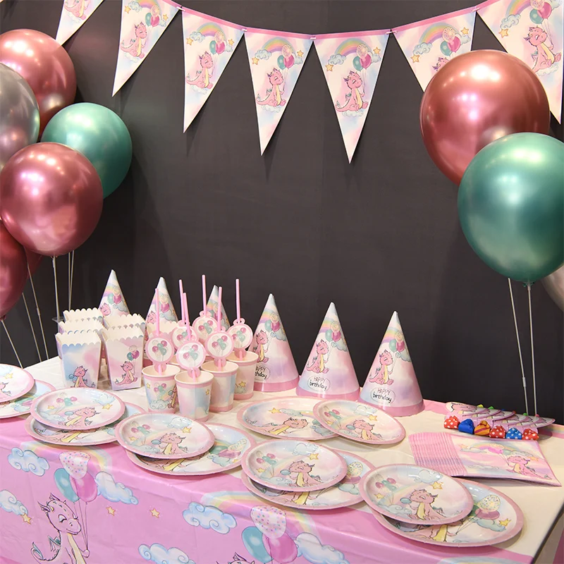 2019 hot Girl pink cartoon dinosaur theme birthday party disposable tableware children birthday party decoration
2019 hot Girl pink cartoon dinosaur theme birthday party disposable tableware children birthday party decoration