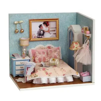 3D Wooden Wedding Room Mini Doll House Furniture Miniature Landscape Kids Birthday Gift Self-Assembled LED Lights Cottage Toy 
3D Wooden Wedding Room Mini Doll House Furniture Miniature Landscape Kids Birthday Gift Self-Assembled LED Lights Cottage Toy