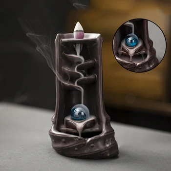Ceramic Incense Burner Office Home Living Room Decor Waterfall Smoke Mountain Display Meditation Incense Burner
Ceramic Incense Burner Office Home Living Room Decor Waterfall Smoke Mountain Display Meditation Incense Burner