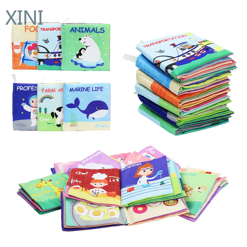 Baby Book Infant Soft Cloth Books & Rustle Sound Early Educational Cognition Books Intelligence Development Toy for Kids Gift
Baby Book Infant Soft Cloth Books & Rustle Sound Early Educational Cognition Books Intelligence Development Toy for Kids Gift