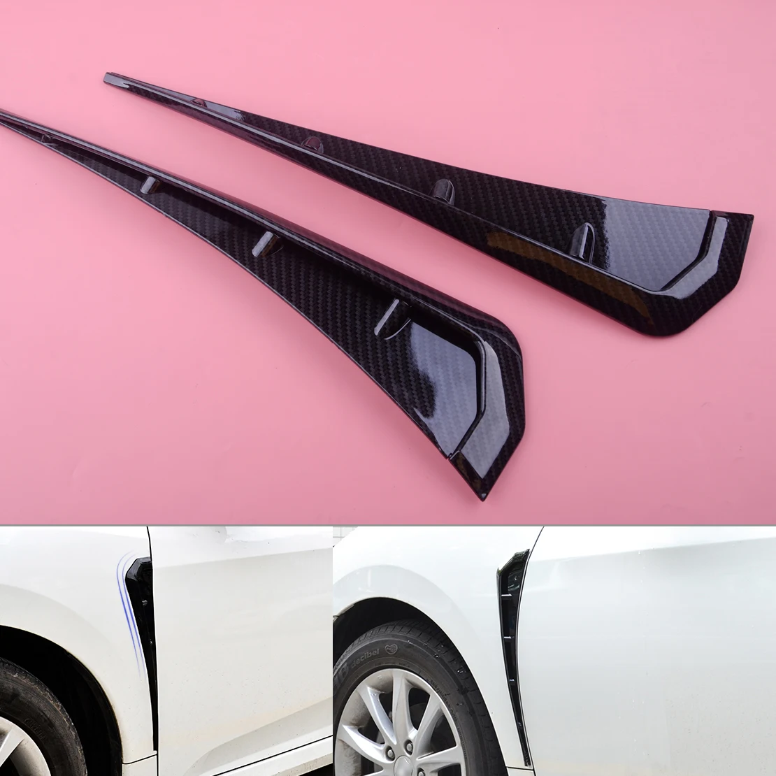 DWCX 2pcs Carbon Fiber Style Black Left Right Side Fender Vent Air Wing Cover Trim ABS Fit For Honda Civic 2016 2017 2018 
DWCX 2pcs Carbon Fiber Style Black Left Right Side Fender Vent Air Wing Cover Trim ABS Fit For Honda Civic 2016 2017 2018