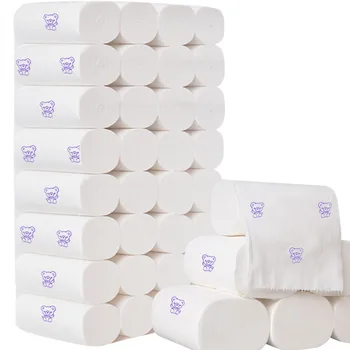 50Rolls Toilet Paper 6 Layers Fast Shipping Bulk Rolls Home Bath Tissue Bathroom Primary Wood Pulp White Soft Coreless In Stock
50Rolls Toilet Paper 6 Layers Fast Shipping Bulk Rolls Home Bath Tissue Bathroom Primary Wood Pulp White Soft Coreless In Stock